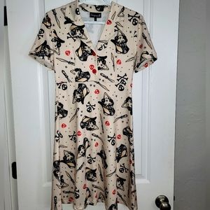 Pinup girl tattoo style dress